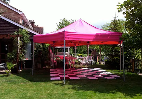 20ft Pink Party Marquee with Dance Floor